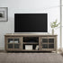 Mueble de TV de madera con dos puertas y ventana de 70" de estilo rústico