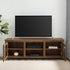 Mueble de TV de madera con dos puertas y ventana de 70" de estilo rústico