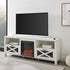 Mueble de TV con chimenea rústica de 70" de Farmhouse Abilene