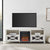 Mueble de TV con chimenea rústica de 70" de Farmhouse Abilene