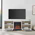 Mueble de TV con chimenea rústica de 70" de Farmhouse Abilene