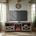 Mueble de TV con chimenea rústica de 70" de Farmhouse Abilene