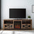 Mueble de TV con chimenea rústica de 70" de Farmhouse Abilene