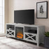 Mueble de TV con chimenea rústica de 70" de Farmhouse Abilene