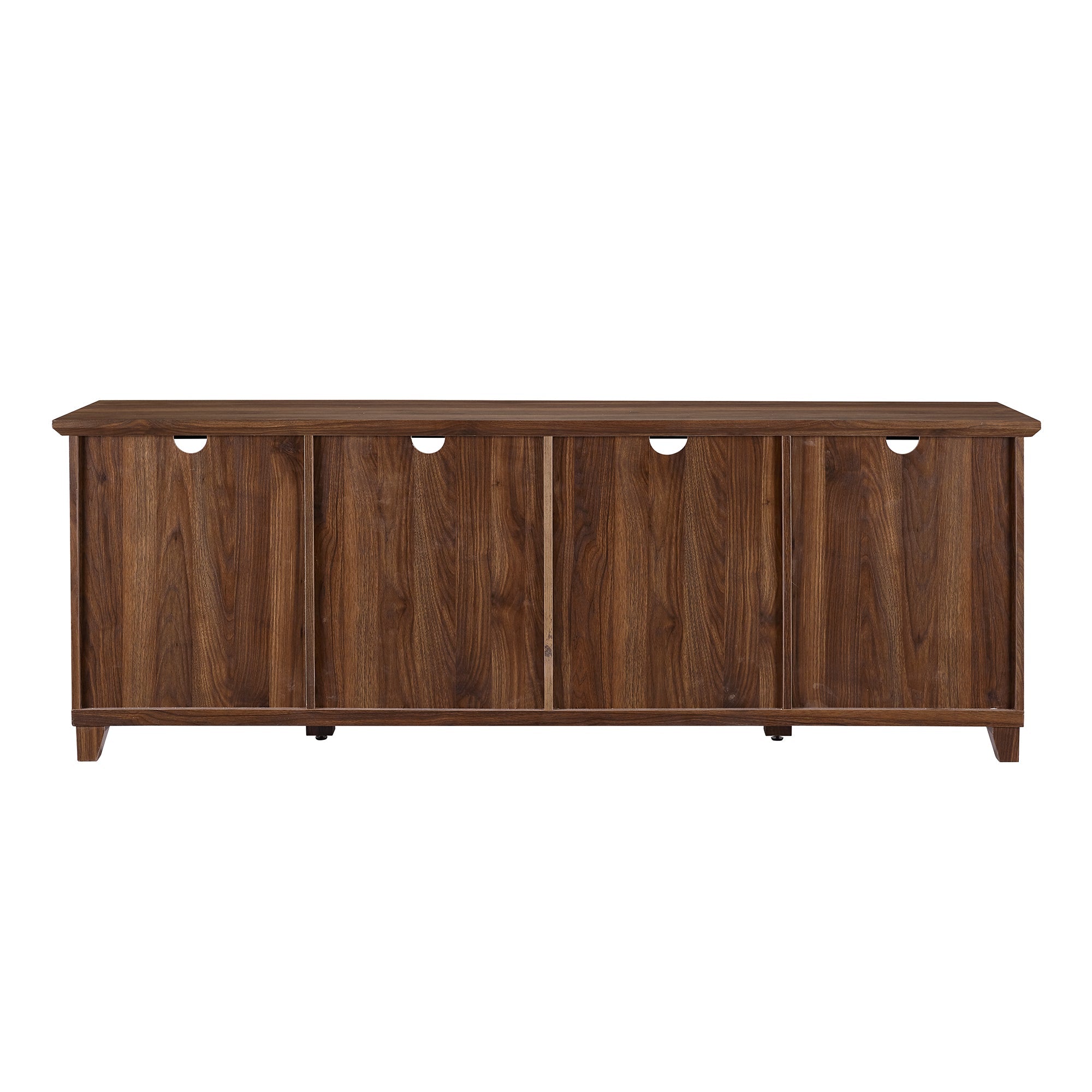 Mueble para TV de 70" Goodwin con puertas de vidrio y madera de 4 paneles