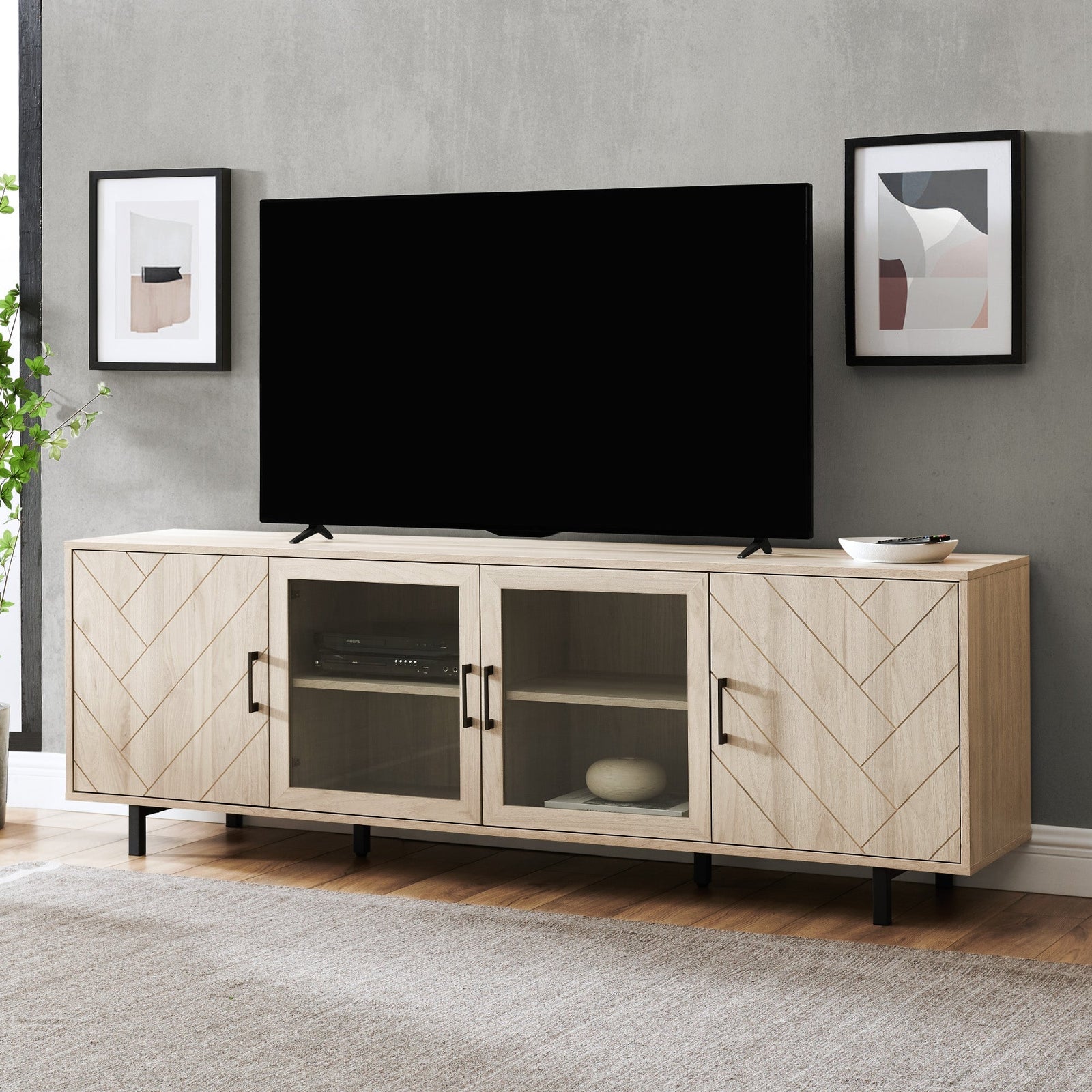 Mueble de TV en espiga Ella