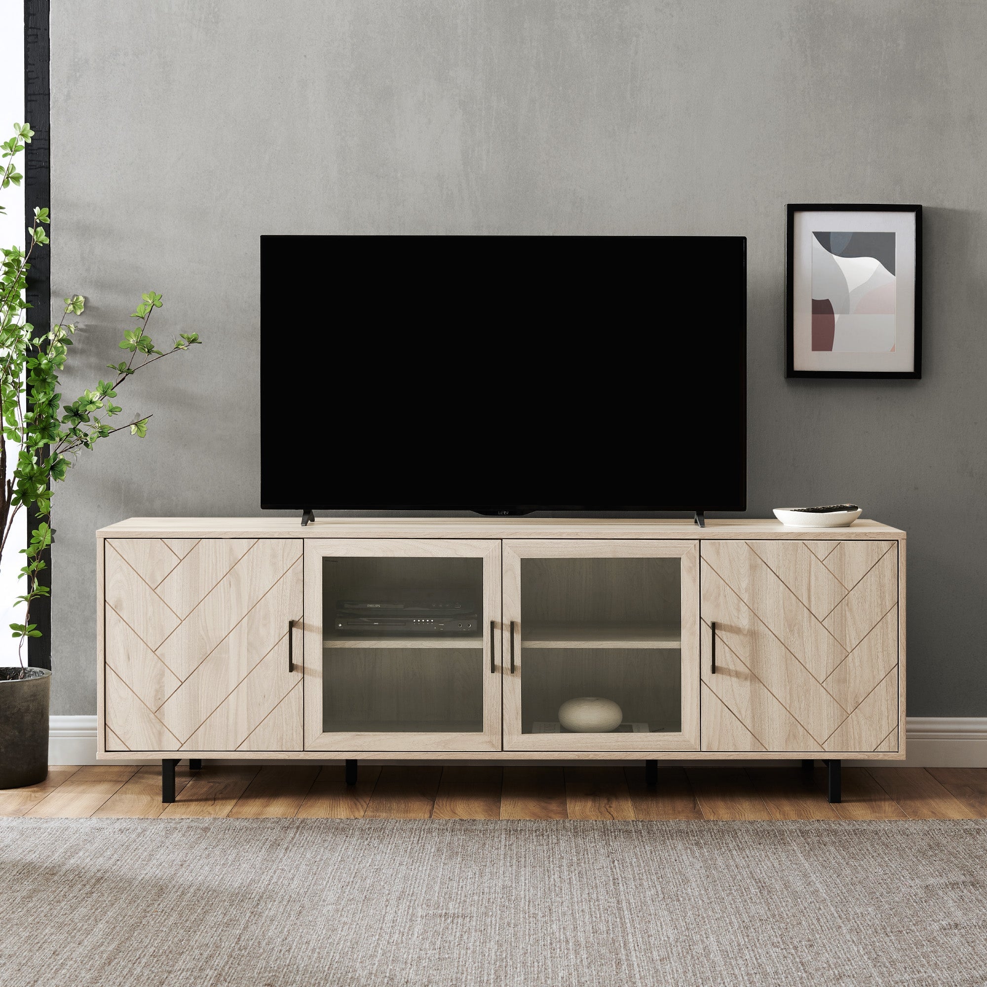 Mueble de TV en espiga Ella
