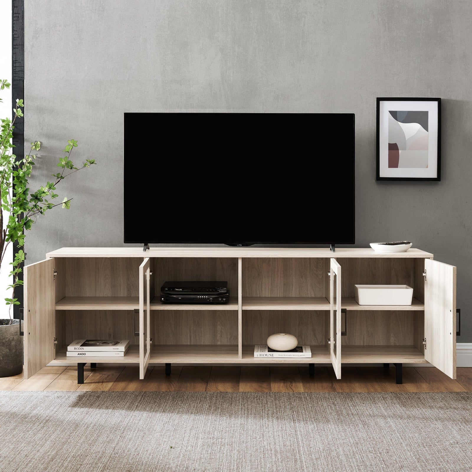 Mueble de TV en espiga Ella