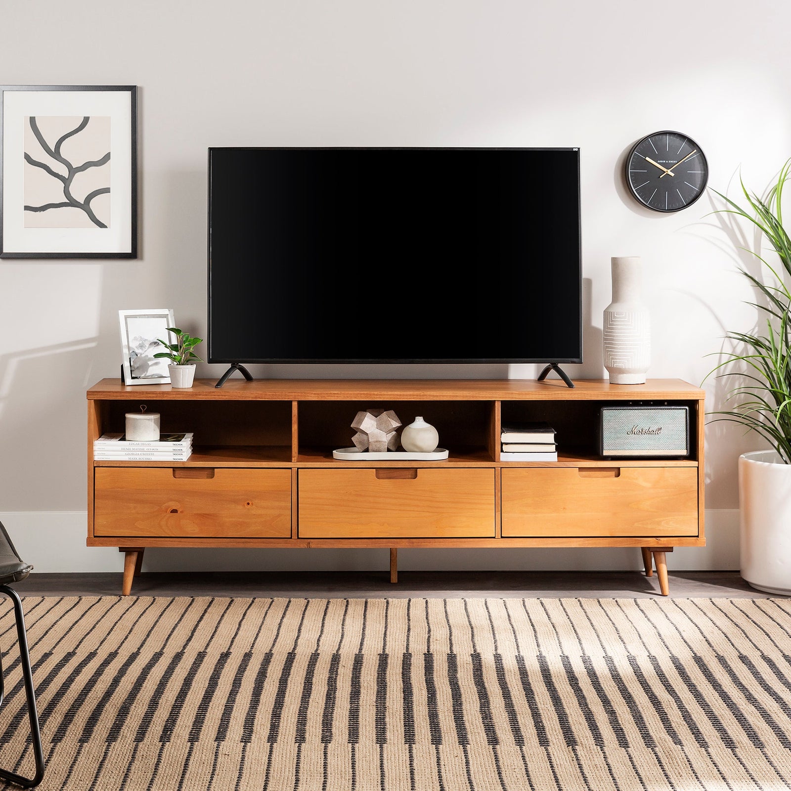 Mueble para TV de madera maciza de 70
