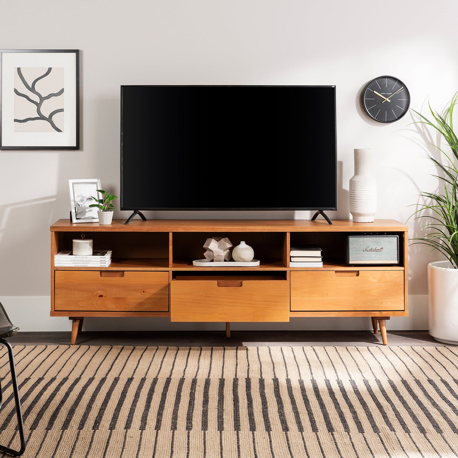Mueble para TV de madera maciza de 70