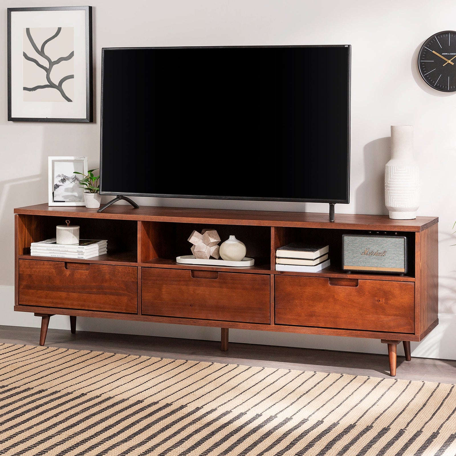 Mueble para TV de madera maciza de 70