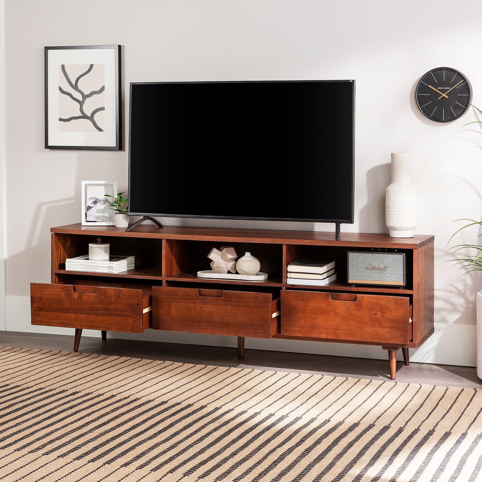Mueble para TV de madera maciza de 70
