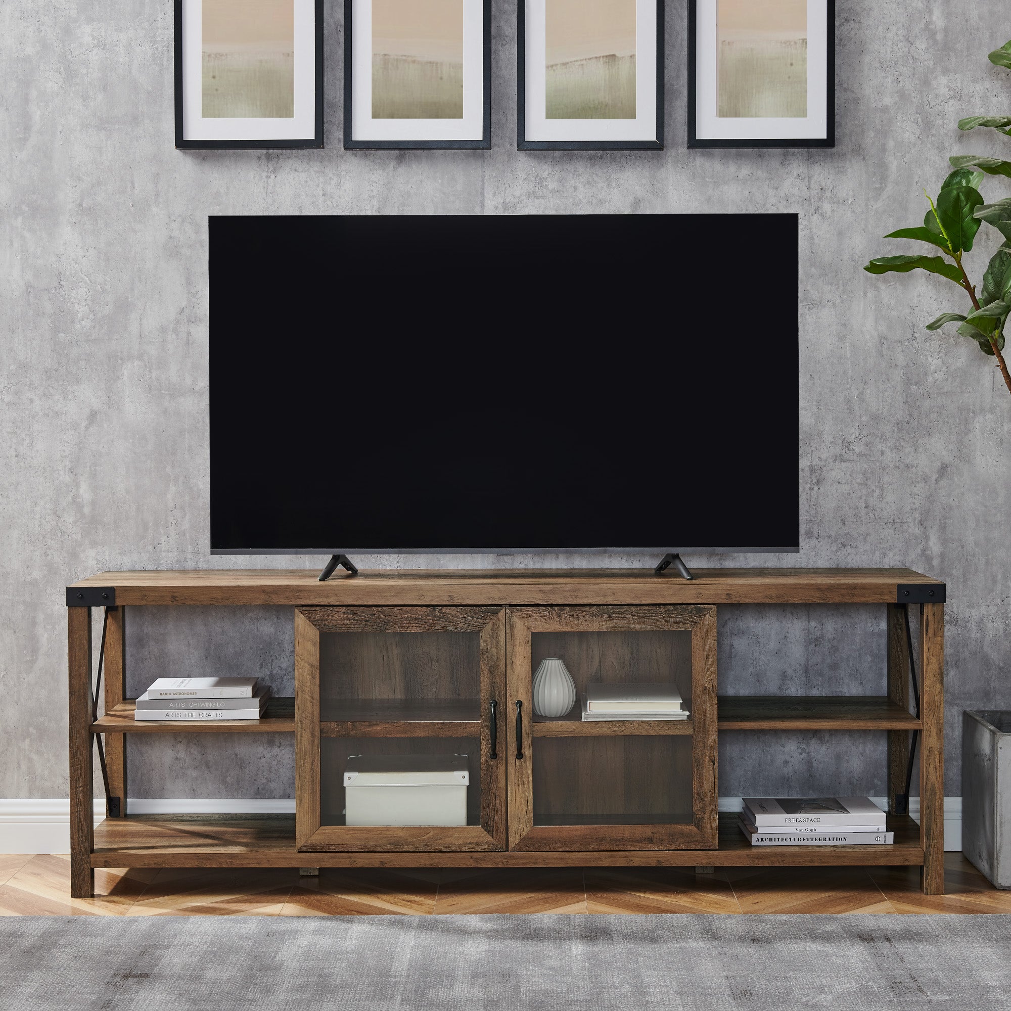 Soporte para TV en forma de X de metal