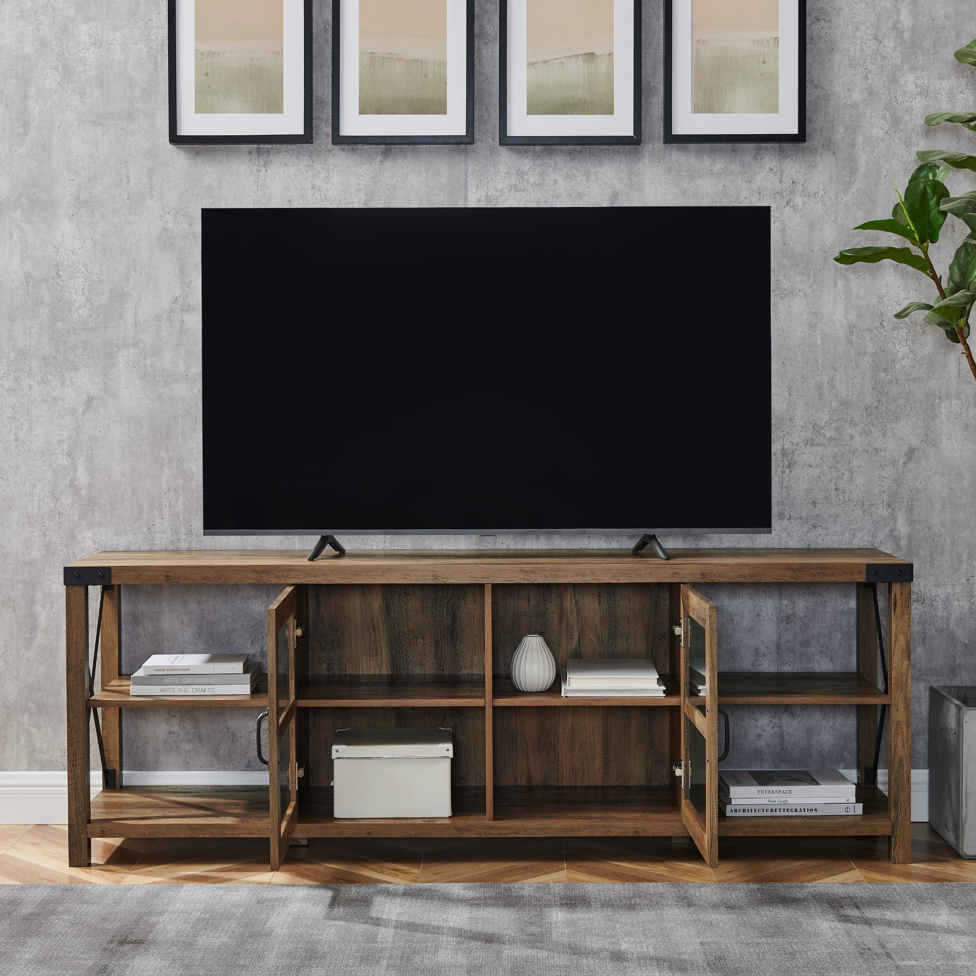 Soporte para TV en forma de X de metal