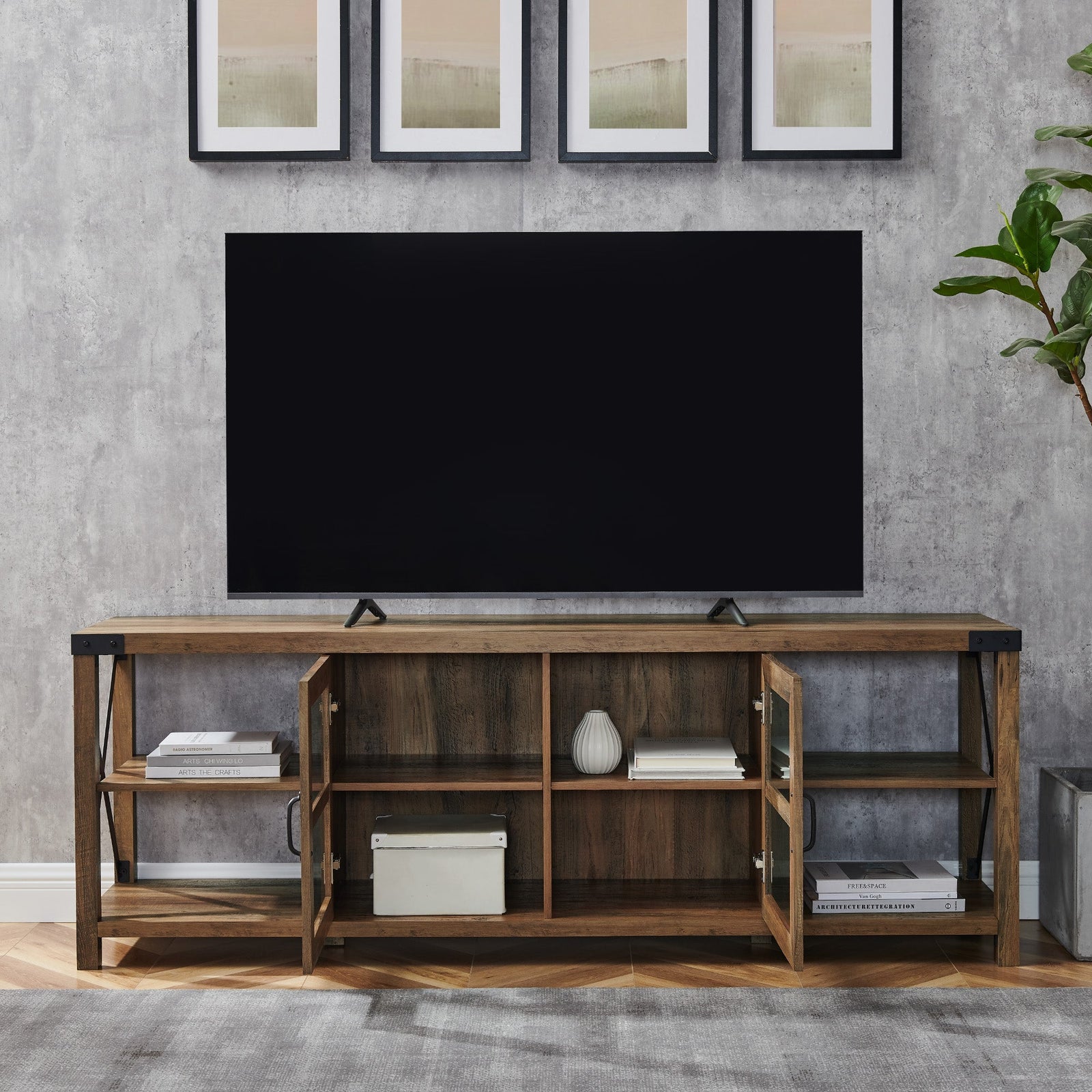 Soporte para TV en forma de X de metal