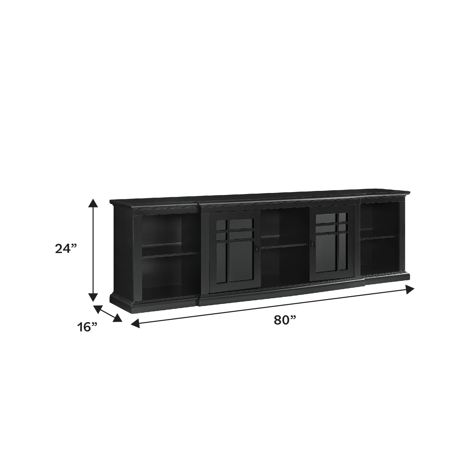 Mueble de TV con puerta de vidrio Hattie