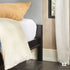 Cabecero tapizado contemporáneo Annette con estructura de cama de madera curva