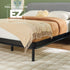 Cabecero tapizado contemporáneo Annette con estructura de cama de madera curva