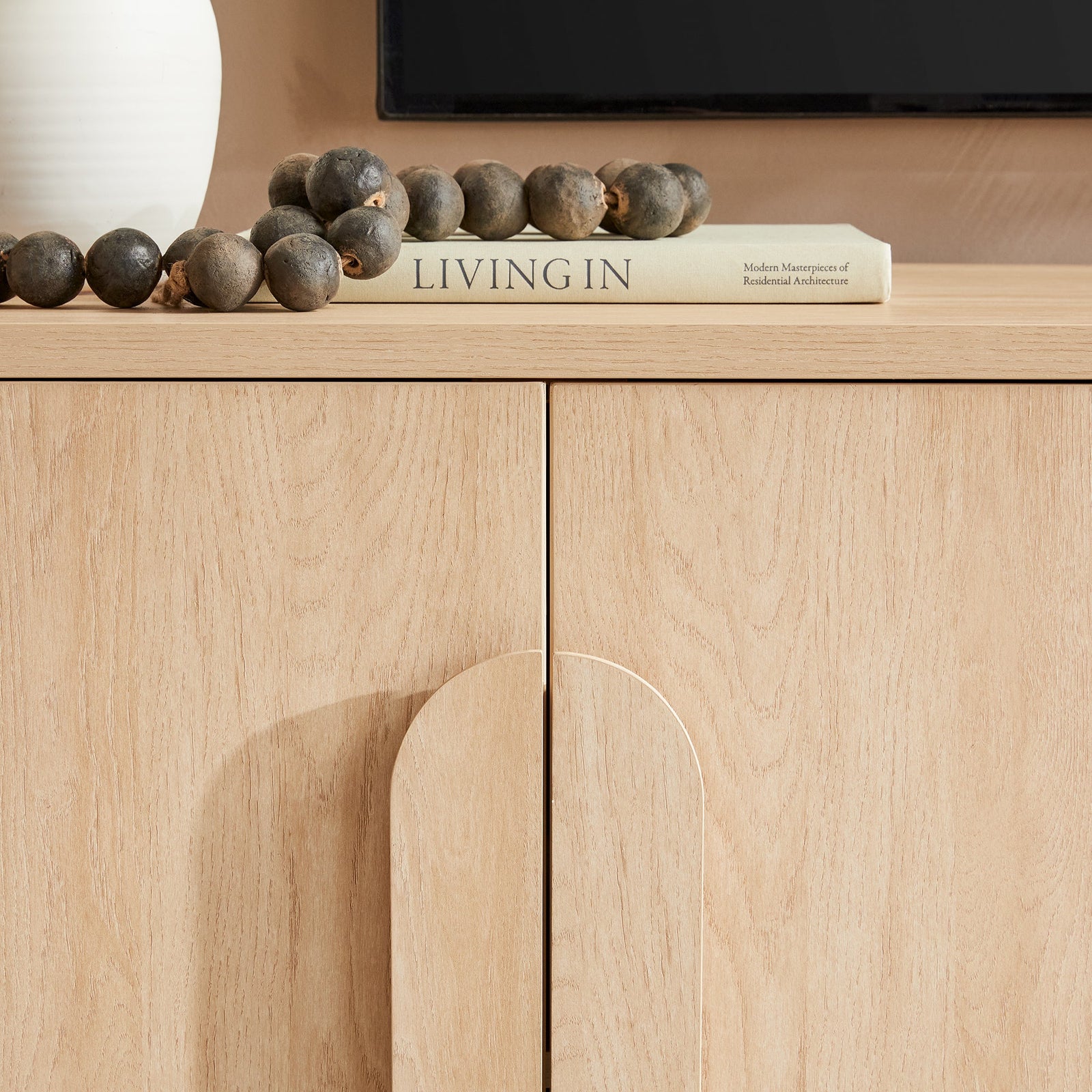Aparador curvo moderno con mueble para TV Chantelle