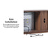 Mueble de TV con chimenea de caña escandinava moderna Chloe en 2 tamaños
