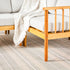 Conjunto modular moderno de 5 piezas en forma de L para exteriores de madera maciza con husillo