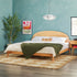 Cama Elias de madera maciza con cabecero arqueado