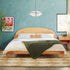 Cama Elias de madera maciza con cabecero arqueado