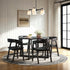 Mesa de comedor redonda moderna de madera maciza Ezra para 4