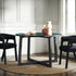 Mesa de comedor redonda moderna de madera maciza Ezra para 4