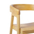 Ezra Modern Solid Wood Rounded Back Single Counter Stool