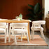 Silla de comedor Ezra Modern Boucle de madera maciza con respaldo redondeado (juego de 2)