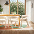 Silla de comedor Ezra Modern Boucle de madera maciza con respaldo redondeado (juego de 2)