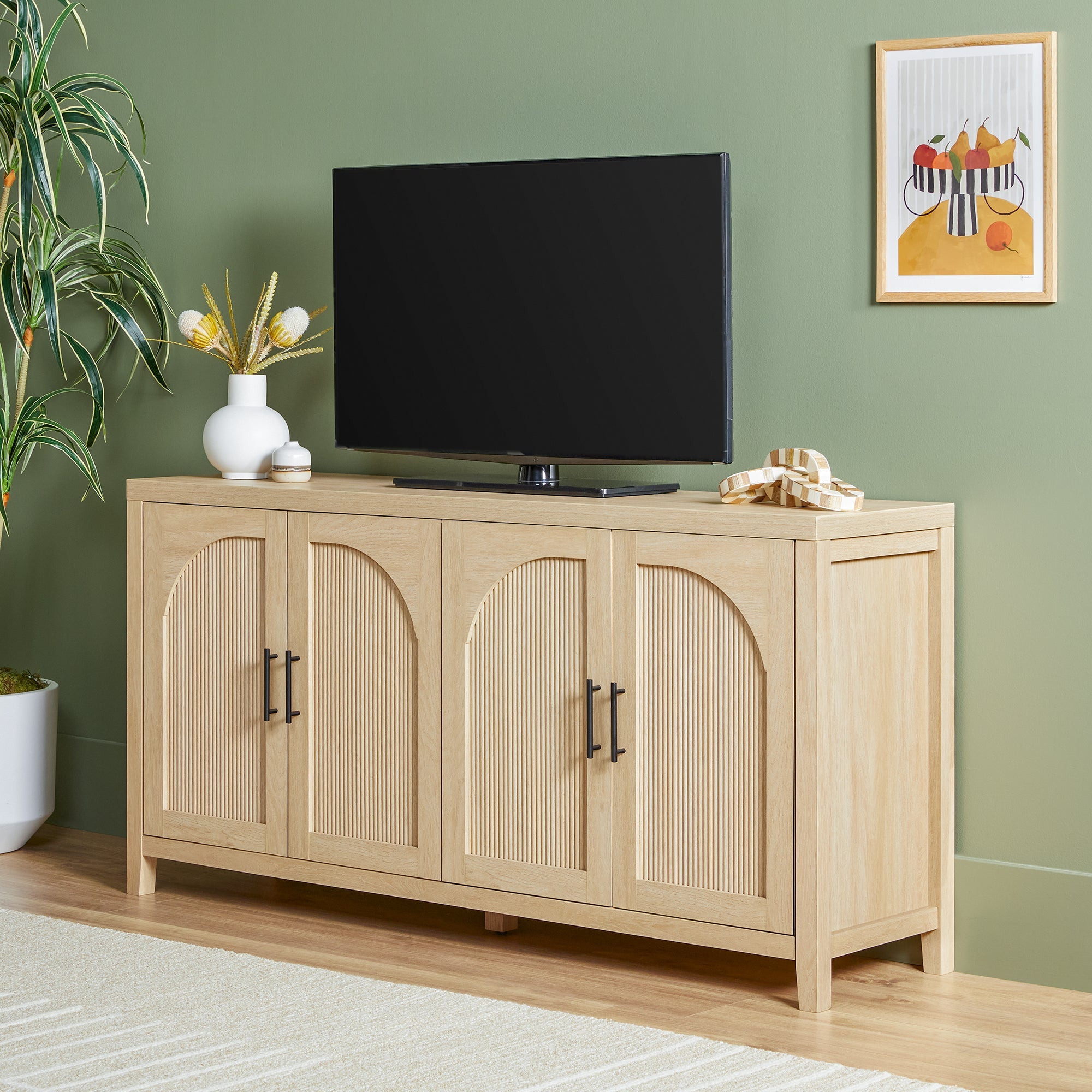Aparador / mueble para TV de caña moderno Sasha