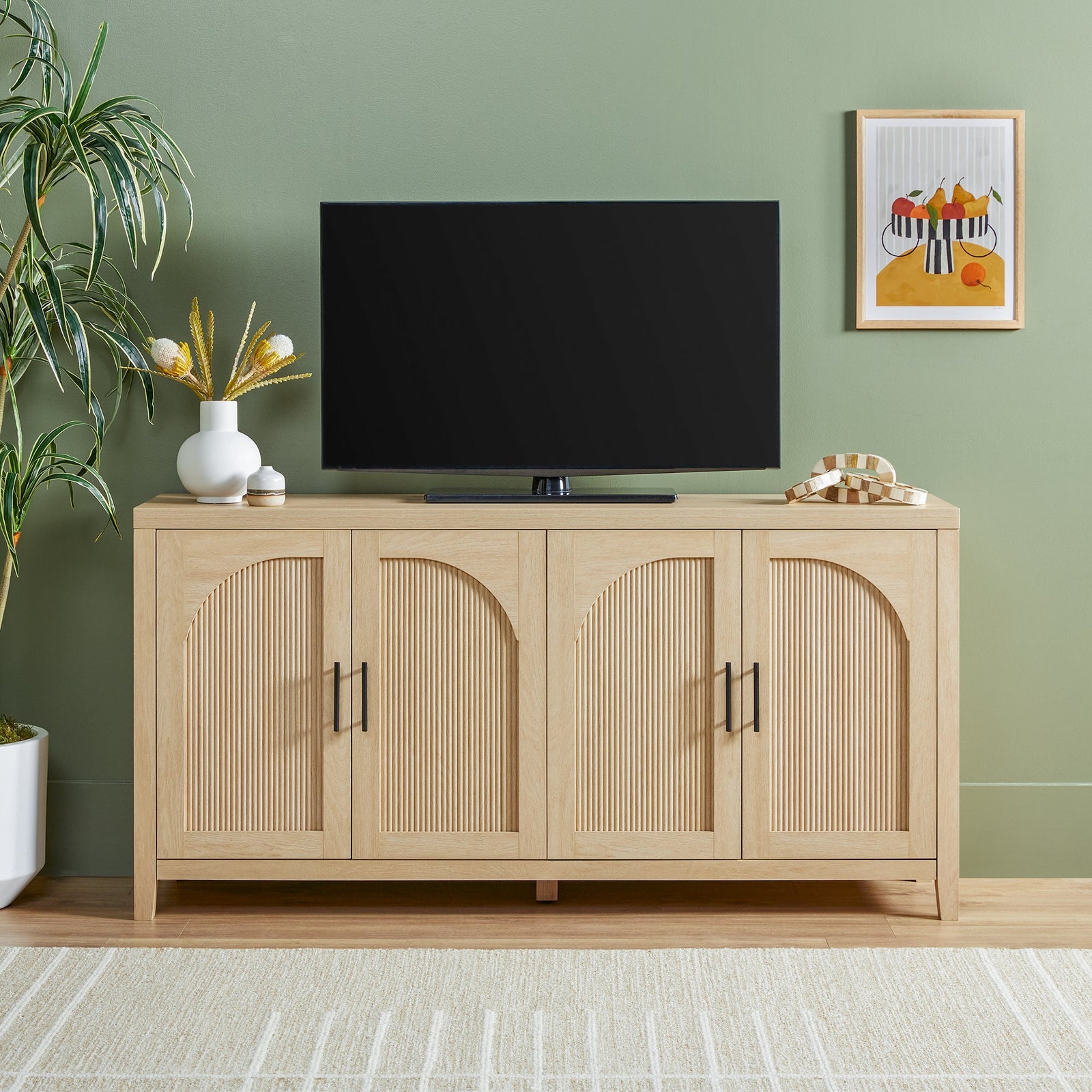 Aparador / mueble para TV de caña moderno Sasha