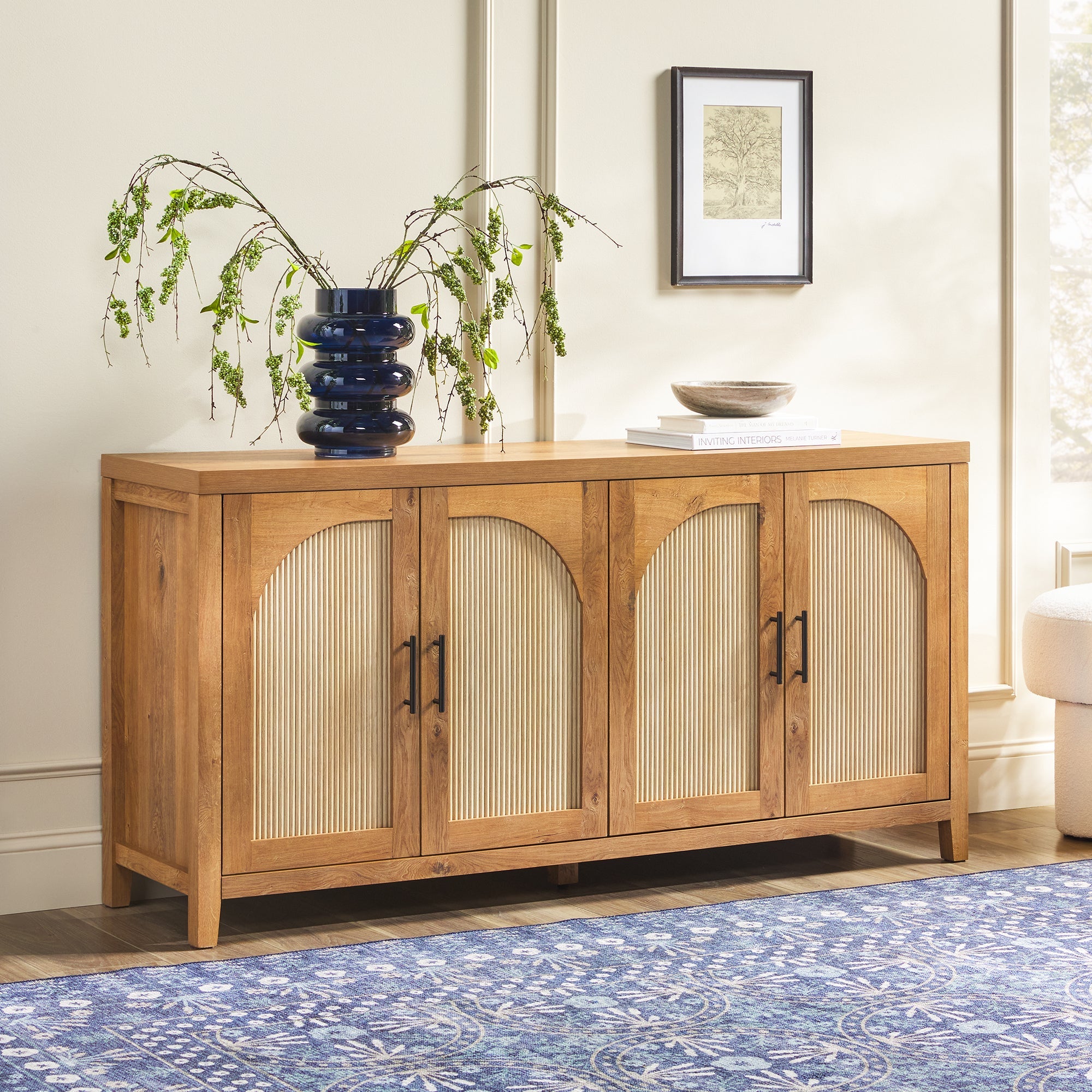 Aparador / mueble para TV de caña moderno Sasha