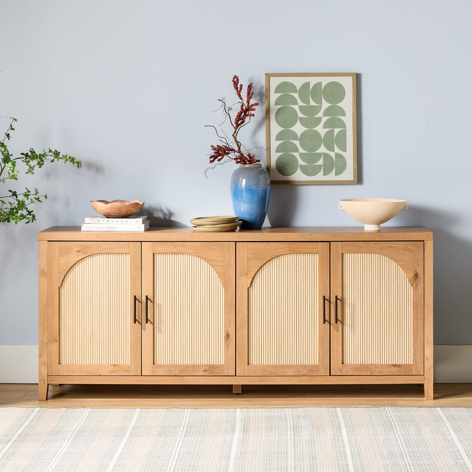 Aparador / mueble para TV de caña moderno Sasha