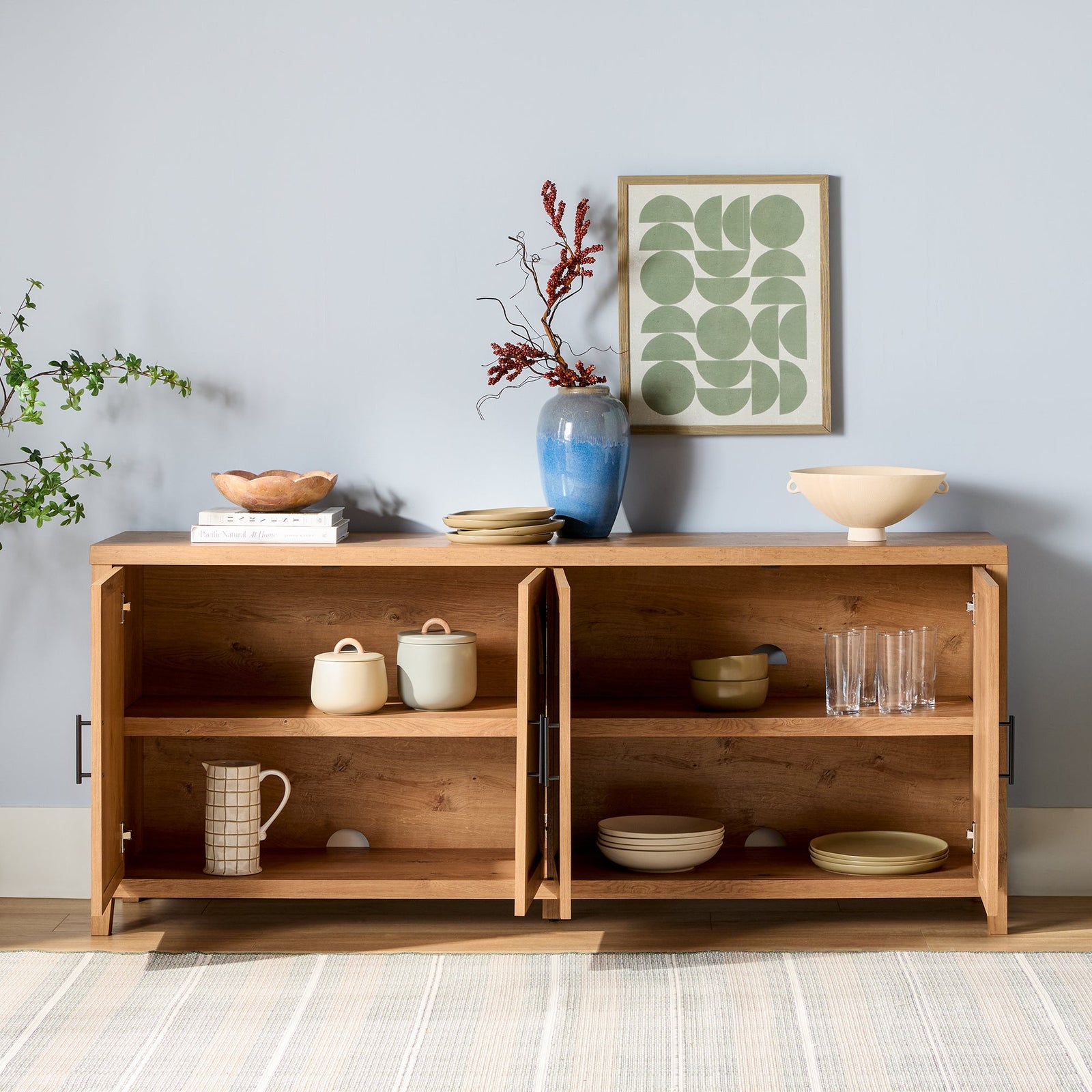 Aparador / mueble para TV de caña moderno Sasha