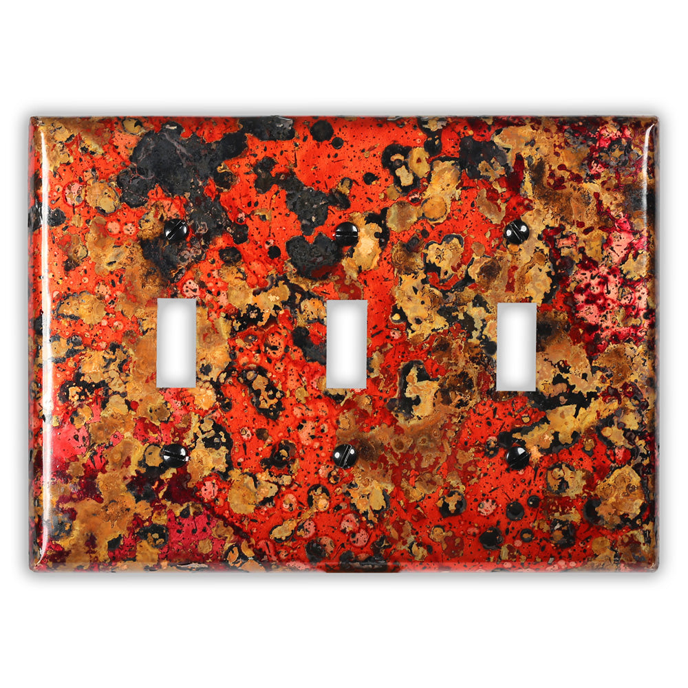 Wild Fire Copper - 3 Toggle Wallplate