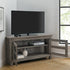 44" Transitional Modern Farmhouse Wood Corner TV Stand