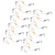 Wraparound Safety Glasses for High Impact Protection - Pack of 12