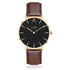 "Lisbon" Unisex Leather Strap Watch