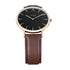 "Lisbon" Unisex Leather Strap Watch
