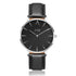 "Munich" Men` Leather Band Watch