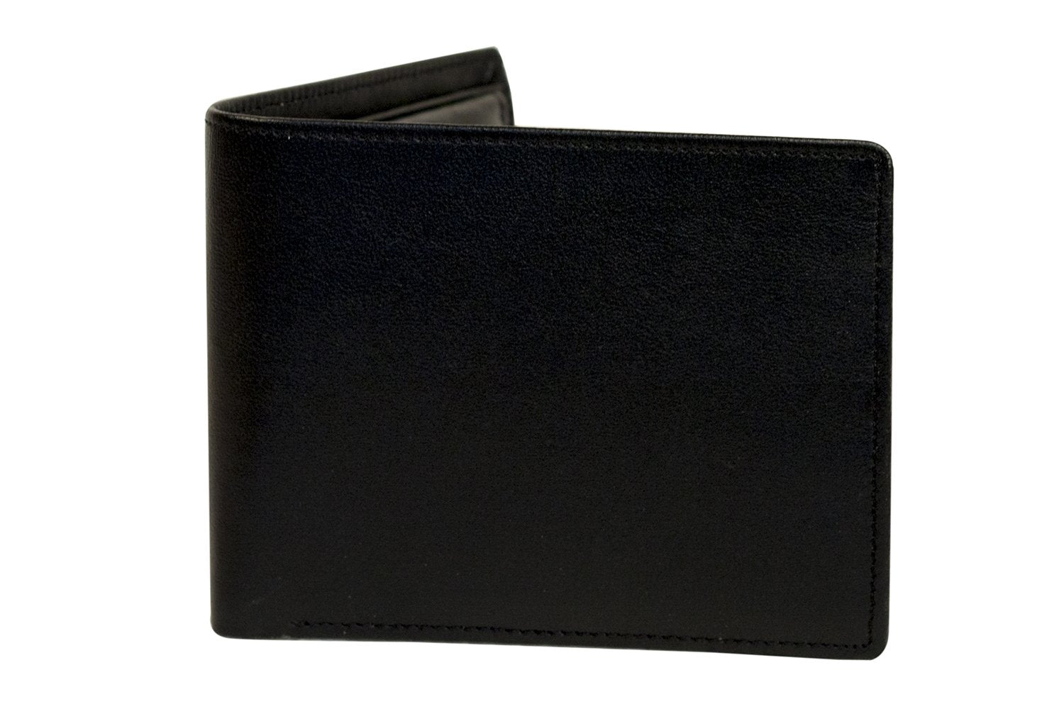 Cartera plegable de cuero Sakkas para hombre con ranuras para tarjetas y ventana para identificación, con bolsa de regalo