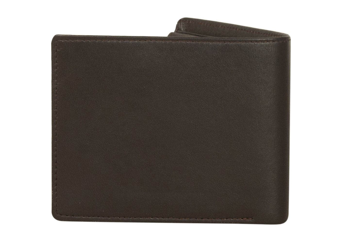 Cartera plegable de cuero Sakkas para hombre con ranuras para tarjetas y ventana para identificación, con bolsa de regalo