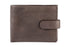 Cartera Sakkas de piel plegable con cierre a presión para hombre, con bolsa de regalo