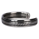 Pulsera de acero inoxidable con forma de pila de monedas de diez centavos