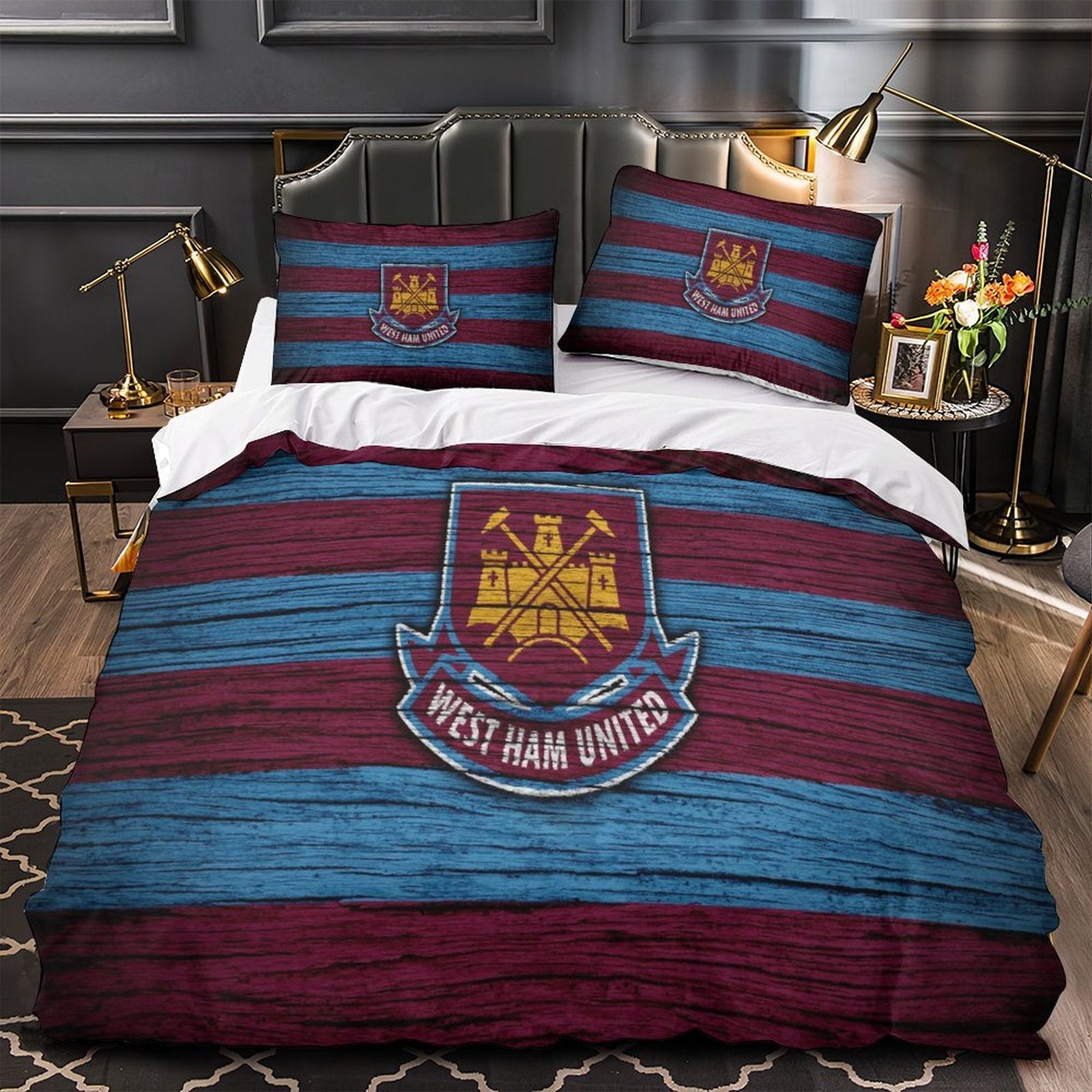 West Ham United Bedding Set Duvet Cover Without Filler
