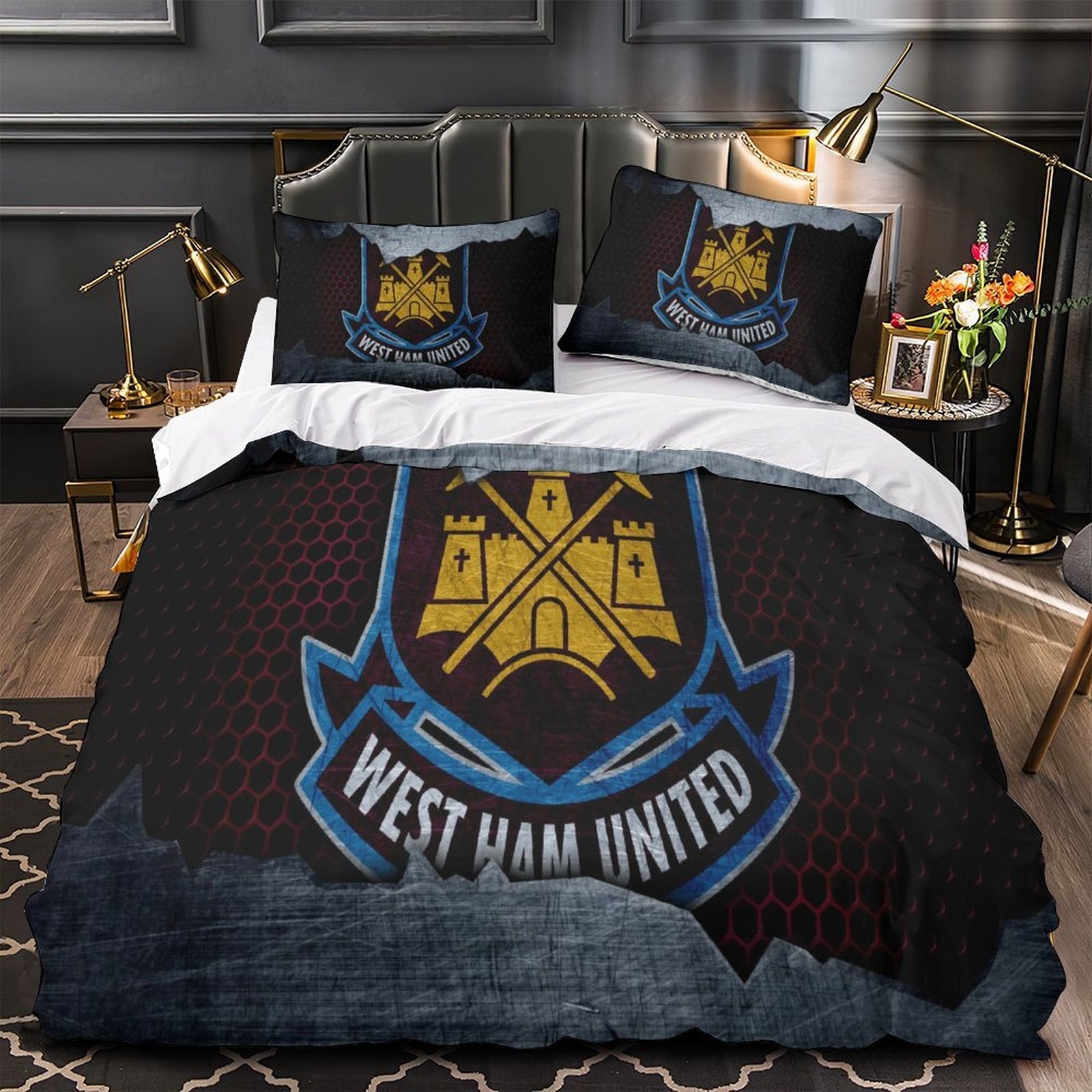 West Ham United Bedding Set Duvet Cover Without Filler