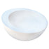 Lavabo de baño con borde inclinado de piedra natural caliza blanca sobre tocador